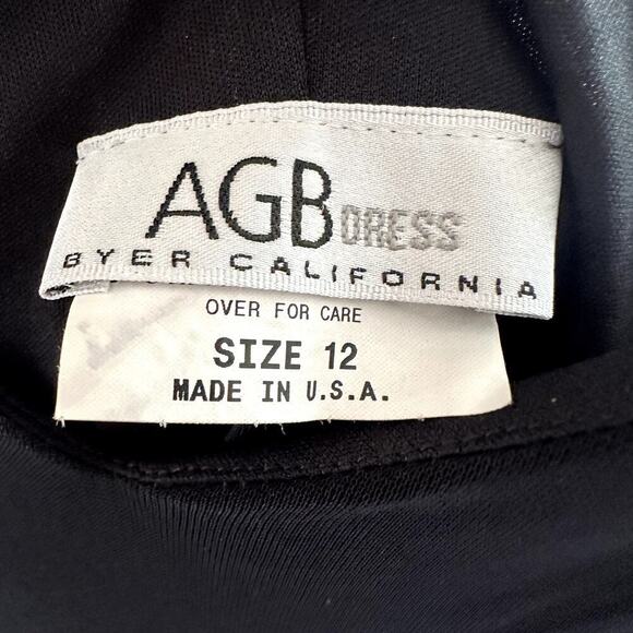 Vintage Dress Black Floral Embroidered Slip Midi Size 12 Y2K Fairy Whimsigoth - Picture 5 of 8